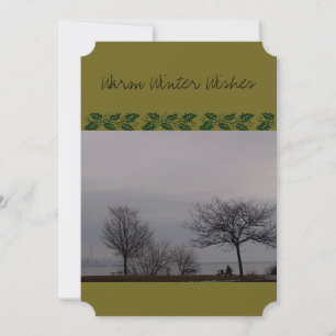 Warme Winterwünsche (mit Hund) von RoseWrites Einladung