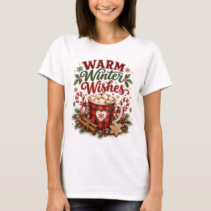Warme Winterwünsche Weihnachts-Shirt, Cozy Buffalo T-Shirt
