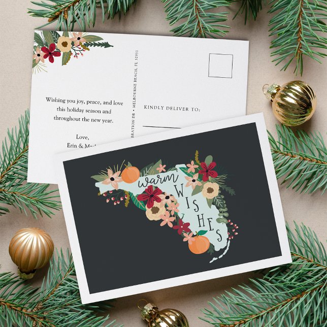 Warme Wünsche aus Florida Feiertagspostkarte (Von Creator hochgeladen)