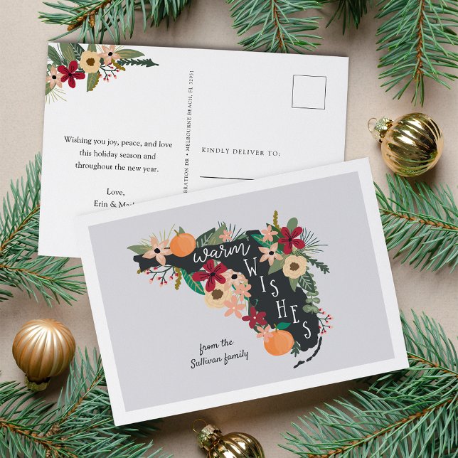 Warme Wünsche aus Florida Feiertagspostkarte (Von Creator hochgeladen)