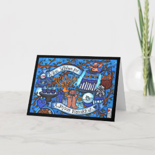 Warme Wünsche für Hannukah Card Karte