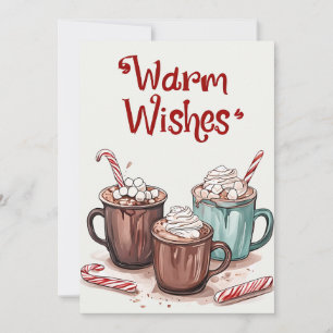 Warme Wünsche - gemütliche Hot Chocolate Urlaubska Feiertagskarte