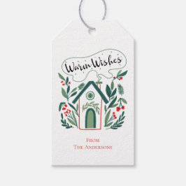 Warme Wünsche Holiday Zuhause Geschenkanhänger