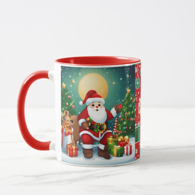 "Warme Wünsche in jeder Sekunde" Tasse (Links)