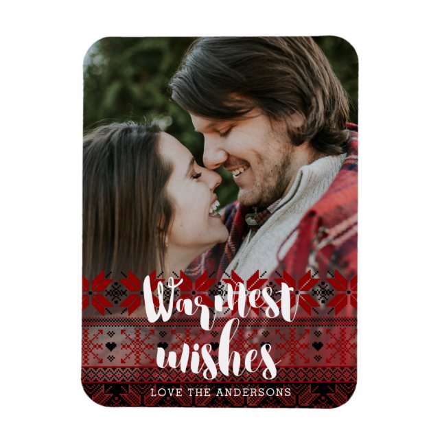Warme Wünsche Messe Isle Pattern Magnet (Vertikal)