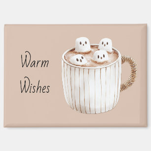 Warme Wünsche Tasse Kakao Geister-Marshmallows Magnet