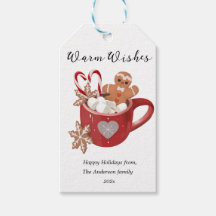 Warme Wünsche Weihnachten Kakao-Tasse Flat Holiday