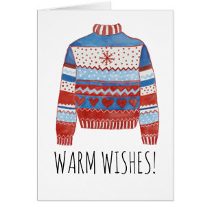 Warme Wünsche Weihnachts-Sweater