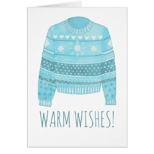 Warme Wünsche Weihnachts-Sweater