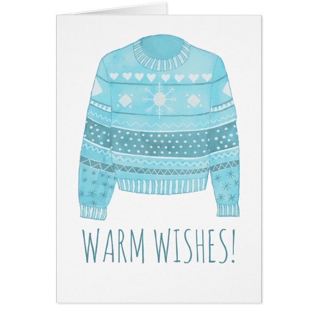 Warme Wünsche Weihnachts-Sweater (Vorne)