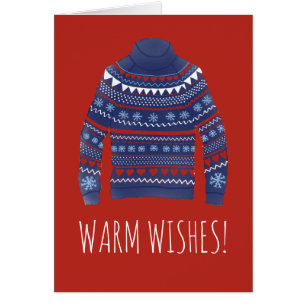Warme Wünsche Weihnachts-Sweater
