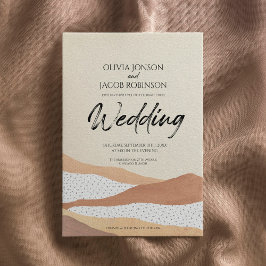 Warme Wüste | Einladung zur Hochzeit von Boho