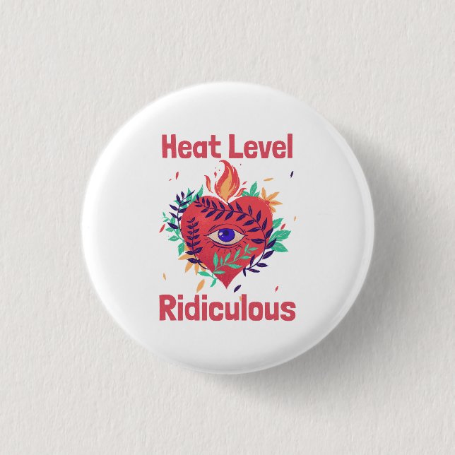 Wärmelevel lächerlich Curry-Liebhaber Button (Vorderseite)