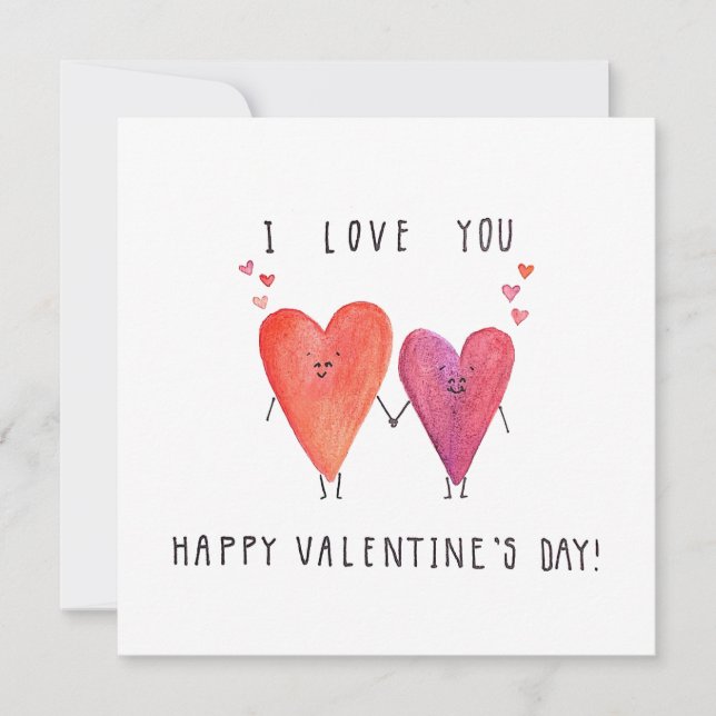 Wärmen Sie Ihre Valentinstag-Karte im Herzen Dankeskarte (Vorderseite)