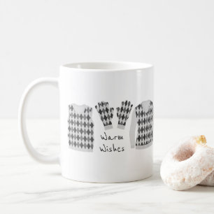 Wärmen Sie Wunsch-Rauten-Muster-Einzelteil-Tasse  Kaffeetasse
