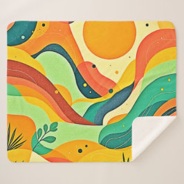 Warmer Abstrakter Strom Sherpadecke