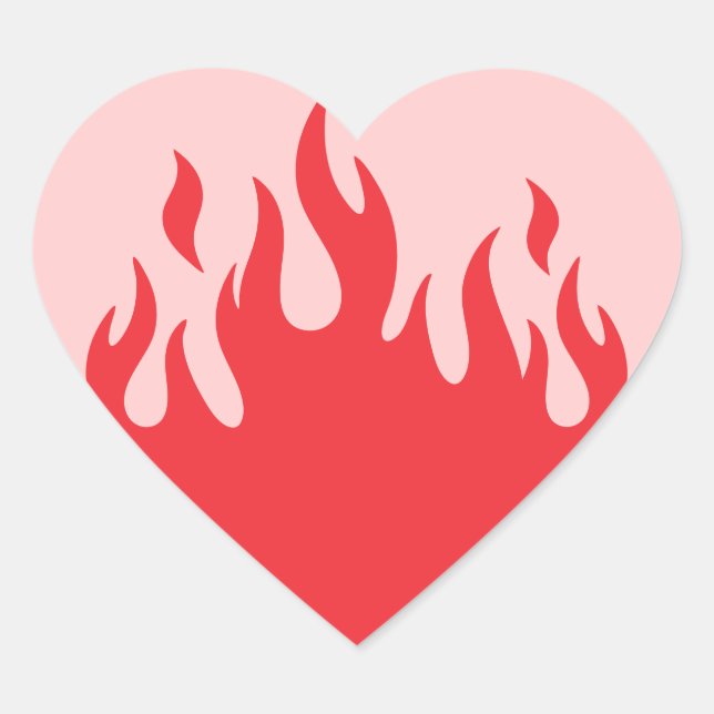 Wärmer als je zuvor Herz-Aufkleber (Vorderseite)