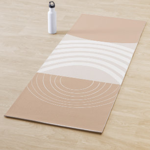 Warmer Beige Sonnenbogenbilanz #2 Yogamatte