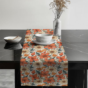 Warmer Blumentisch-Runner für Herbst-Ansammlungen Großer Tischläufer