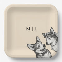 Warmer Champagner - Vintage Whimsical Corgi-Hochze