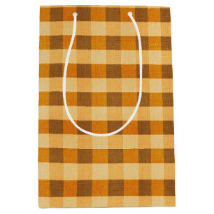 Warmer Fall Kariert Mittlere Geschenktüte