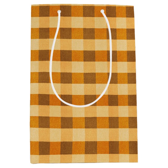 Warmer Fall Kariert Mittlere Geschenktüte (Vorderseite)