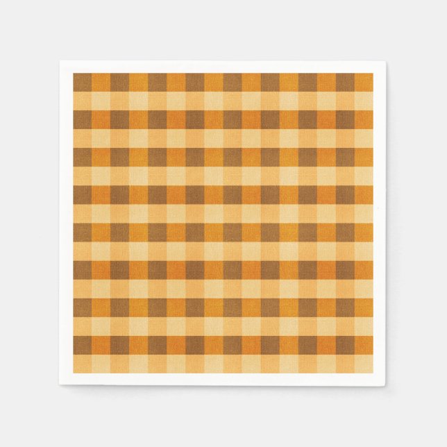 Warmer Fall Kariert Serviette (Vorderseite)