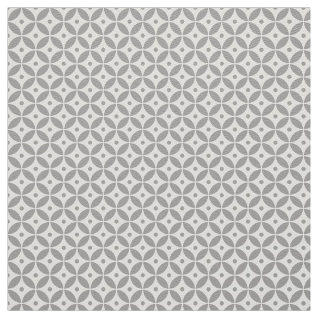 Warmer grauer geometrischer Muster Hamptons Stil Stoff (Muster)