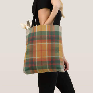 Warmer Herbst-Ernte-Tartan-Karomuster Tasche