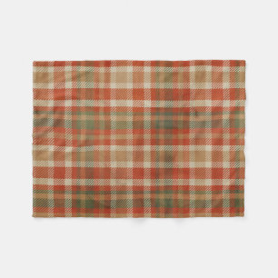 Warmer Herbst Kariert Fleecedecke