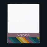 Warmer Herbst Streifen Muster Individuelle Name<br><div class="desc">Geometrisches Design mit warmen,  Herbstfarben und einem Bereich für Monogramme oder Namen. Wenn Sie das Kunstwerk anpassen oder den Schriftart ändern möchten,  können Sie auf den Bereich anpassen klicken. Dies führt Sie zum Design-Tool,  mit dem Sie viele Änderungen vornehmen können.</div>