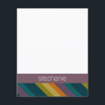 Warmer Herbst Streifen Muster Individuelle Name<br><div class="desc">Geometrisches Design mit warmen,  Herbstfarben und einem Bereich für Monogramme oder Namen. Wenn Sie das Kunstwerk anpassen oder den Schriftart ändern möchten,  können Sie auf den Bereich anpassen klicken. Dies führt Sie zum Design-Tool,  mit dem Sie viele Änderungen vornehmen können.</div>