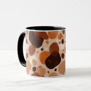Warmer Kiesel-Ästhetik-Becher – Minimale abstrakte Tasse