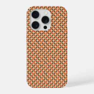 Warmer Mid-Century Retro Boomerang Atomstil iPhone 15 Pro Hülle