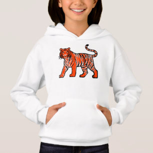 Warmer orange Tiger Hoodie