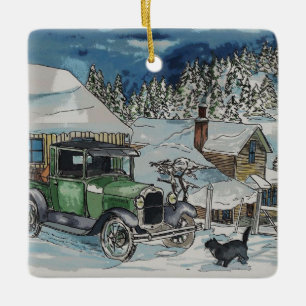 Warmer Platz Keramikornament