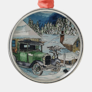 Warmer Platz Ornament Aus Metall