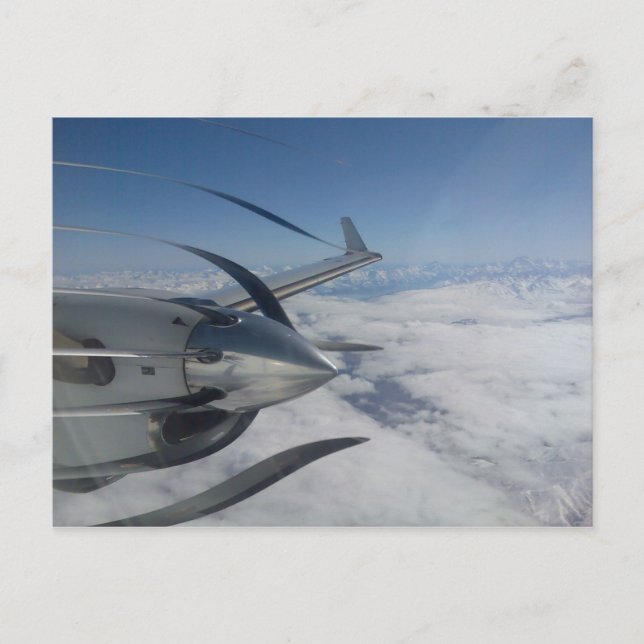 Warmer Propeller Postkarte (Vorderseite)