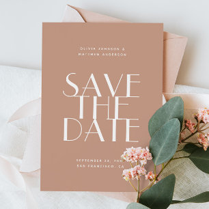 Warmer Rosé Romantische Hochzeit   Modern Foto & Q Save The Date