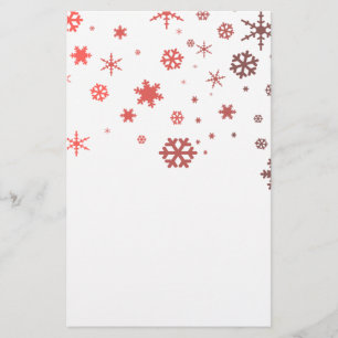 Warmer Schnee Briefpapier