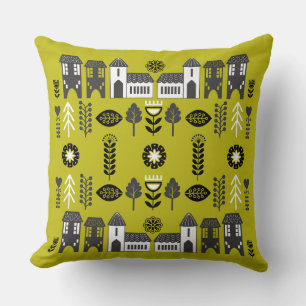 Warmer Senf Skandi-Home-Dekor Kissen