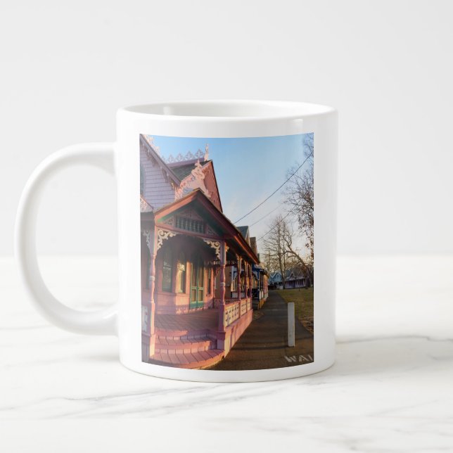 Warmer Sonnenuntergang auf Gingerbread - Martha's  Jumbo-Tasse (Links)