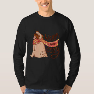 Warmer und gemütlicher Mops Niedlicher Hund T-Shirt