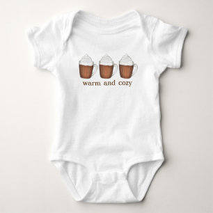 Warmer und gemütlicher Urlaub Hot Cocoa Chocolate  Baby Strampler