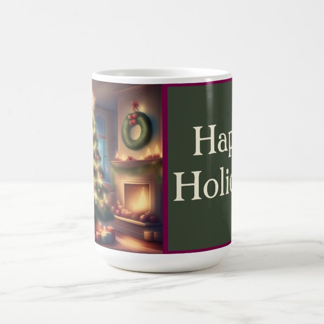 Warmer Weihnachtsbaum Kaffeetasse (Mittel)
