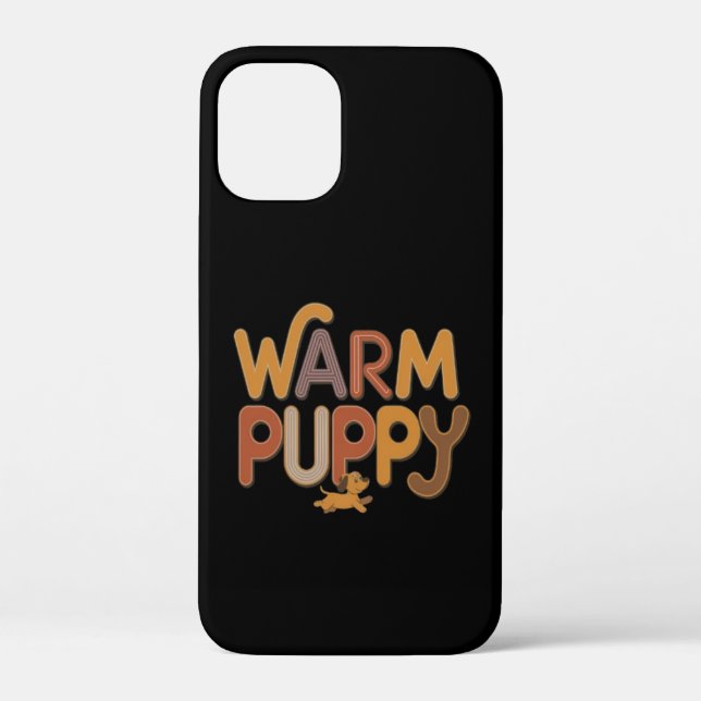 warmer Welpe Case-Mate iPhone Hülle (Rückseite)