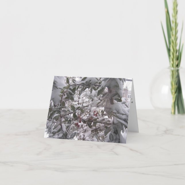 Warmer Winter wünscht Weihnachtskarte Feiertagskarte (Vorderseite)