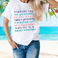 Warmer Wonderland Typografy Beach Weihnachten