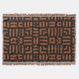 Warmes afrikanisches Stammesdesign Decke