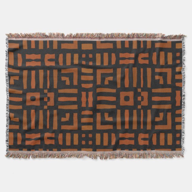 Warmes afrikanisches Stammesdesign Decke (Vorderseite)